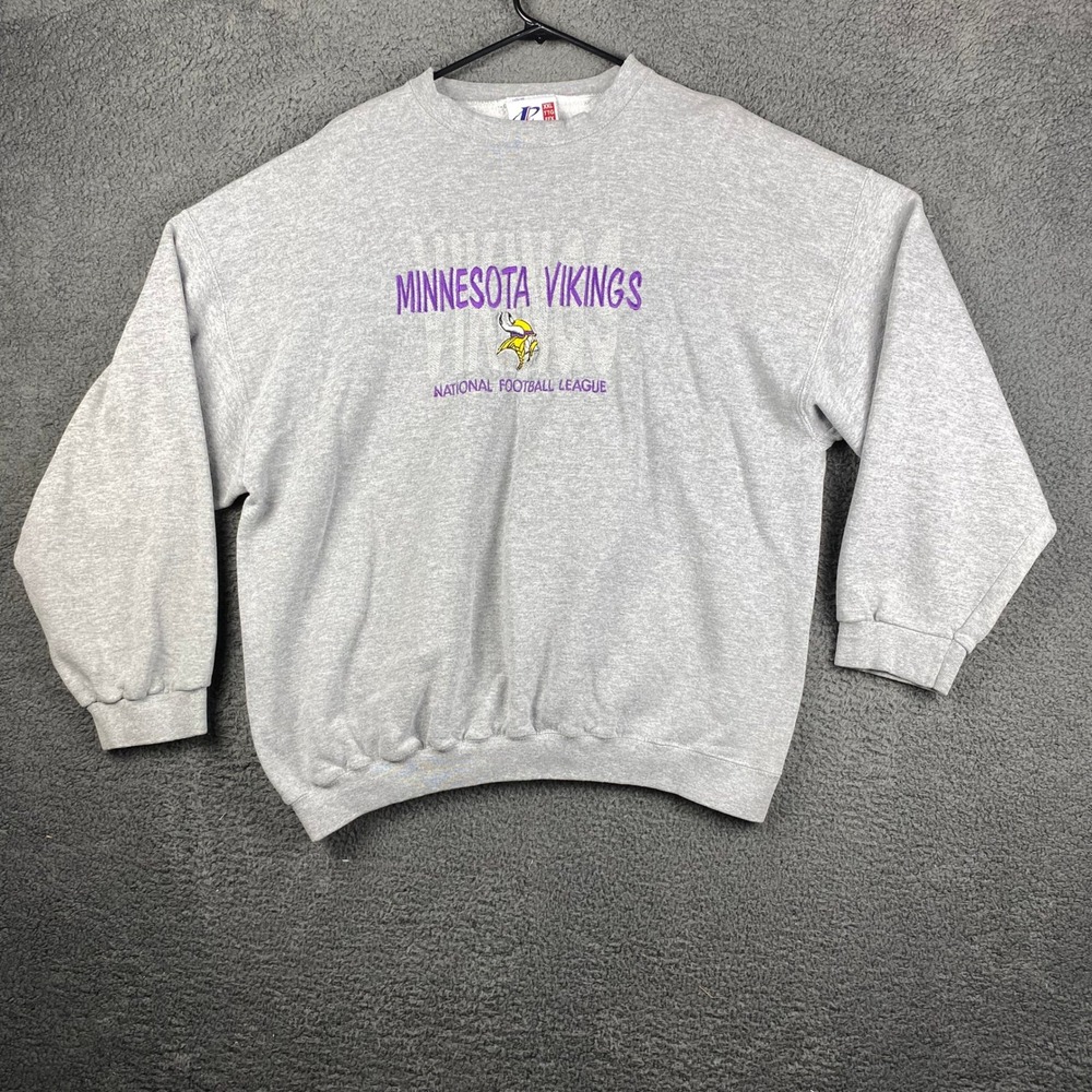 Vintage Minnesota Vikings Sweatshirt LogoAthletic NFL Football XXL‎